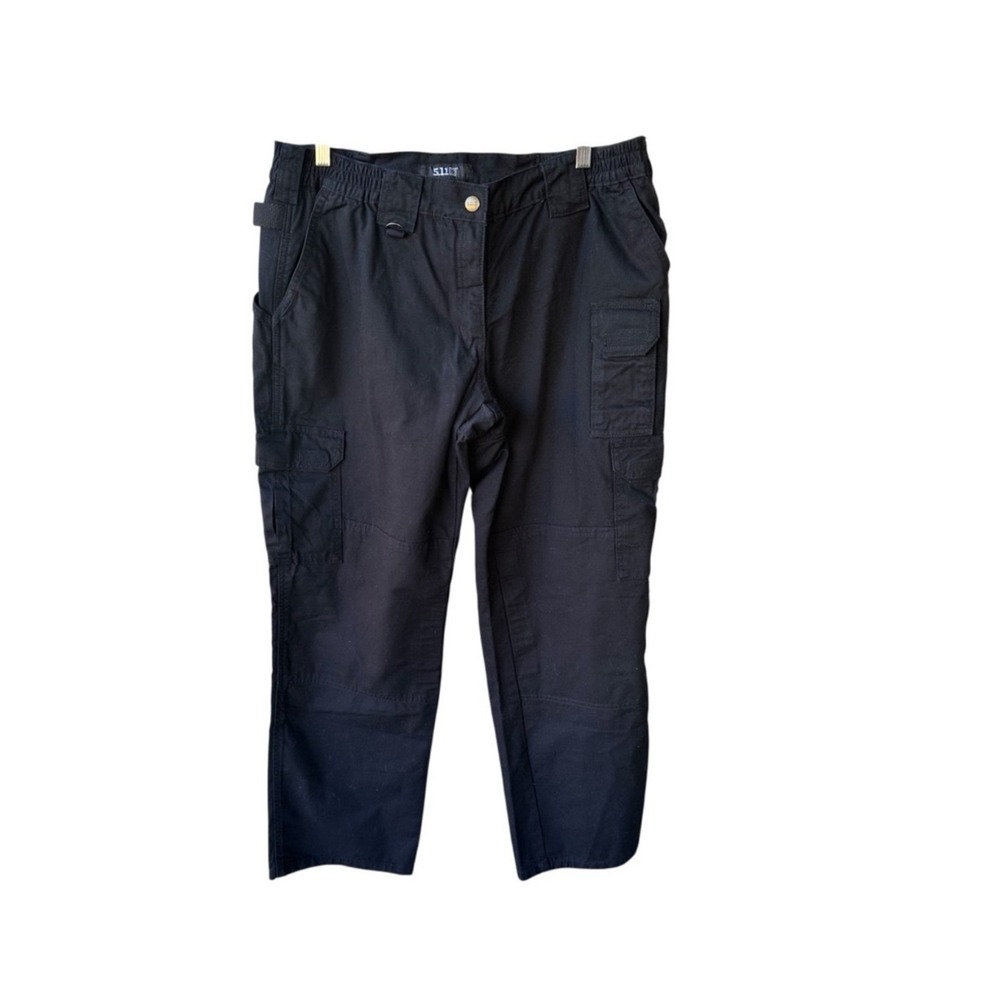 5.11 Tactical Womens Cargo Pants Black Cotton Canvas Cargo Active Sz 14 Regular